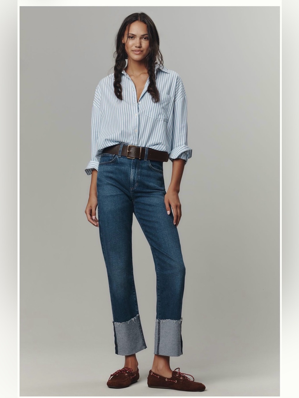 NWT Joe’s Jeans The Margot high rise straight slim wide cuff serendipitous 27